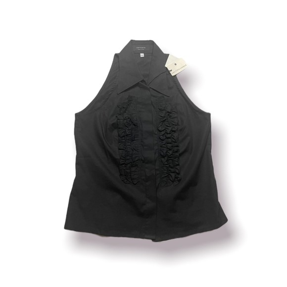 Saks Fifth Avenue Grunge Blazer Preppy Sleeveless Goth Professional Wear - Picture 5 of 6